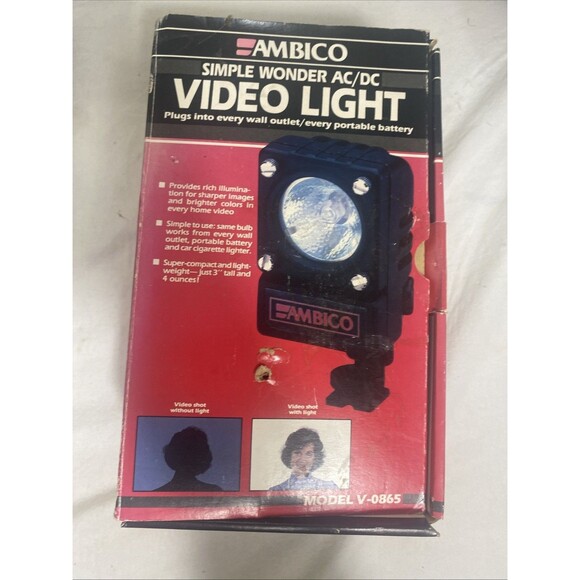 Ámbito Simple wonder AC/DC video light works complete Model V – 0865 - Picture 1 of 9
